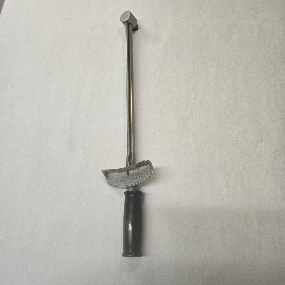 Vintage 1/2-inch drive "Made in USA" beam-style torque wrench Untested 4261362
